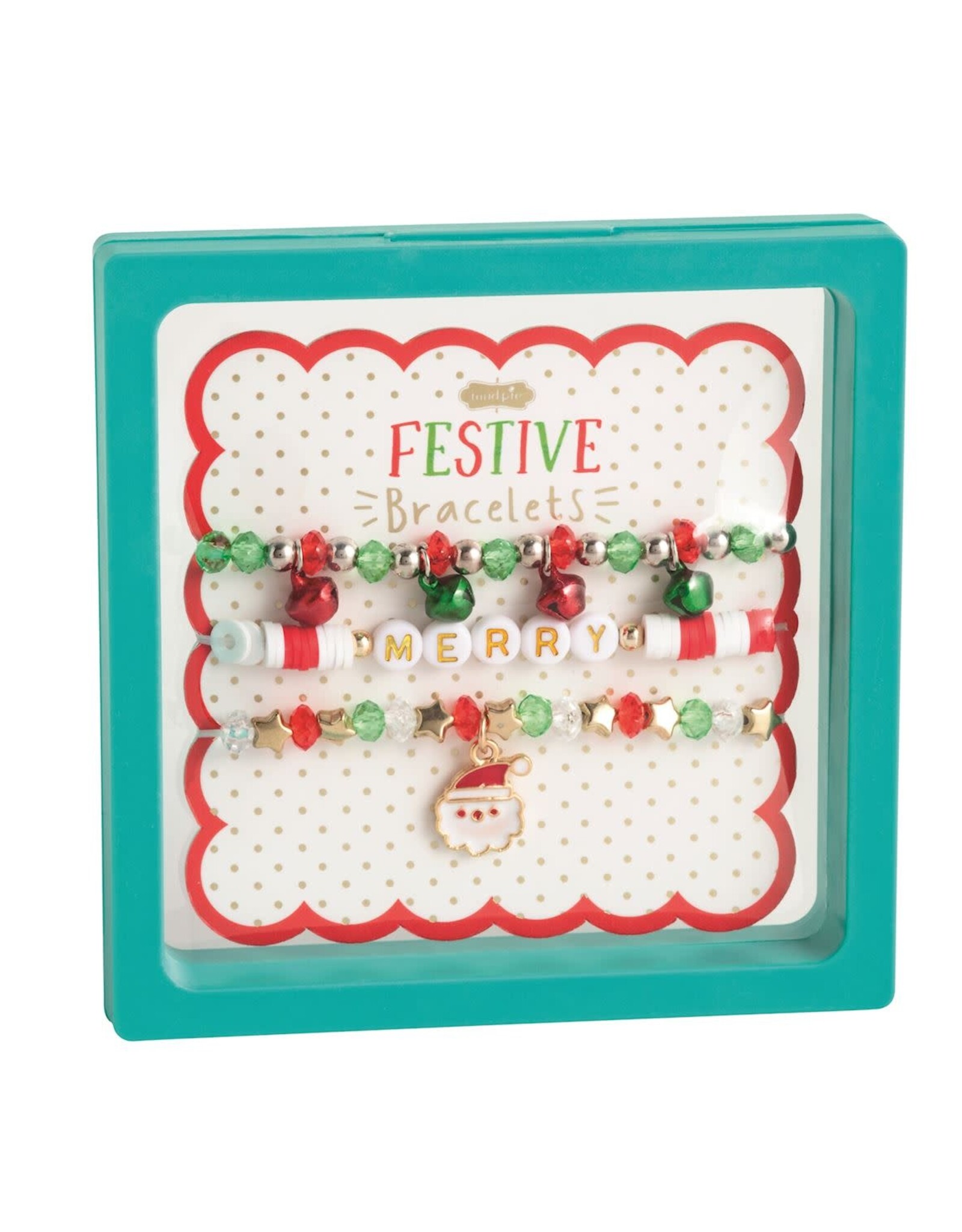 Santa Beaded Bracelet Set