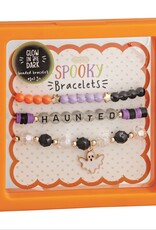 Orange Halloween Beaded Bracelet Set