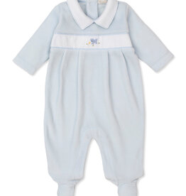 Kissy Kissy Playful Pups Velour Footie