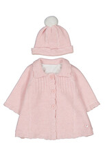 Quartz Pink Knit Coat & Hat