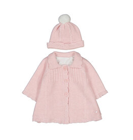 Quartz Pink Knit Coat & Hat