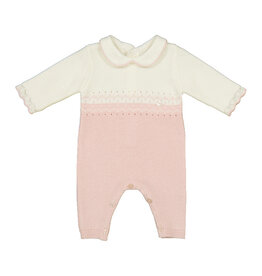 Crystal Pink Knit Romper