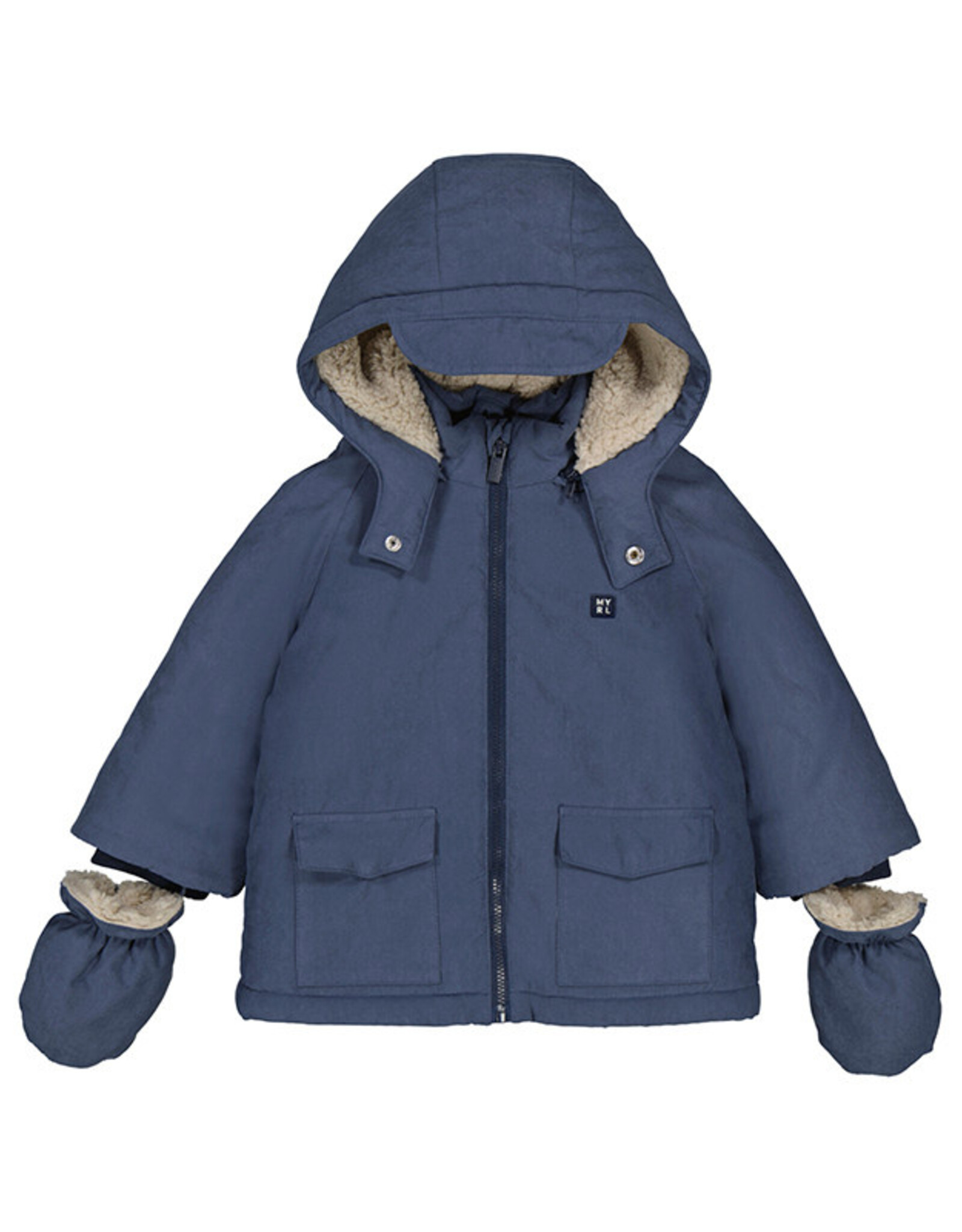 Blue Parka Coat Tod