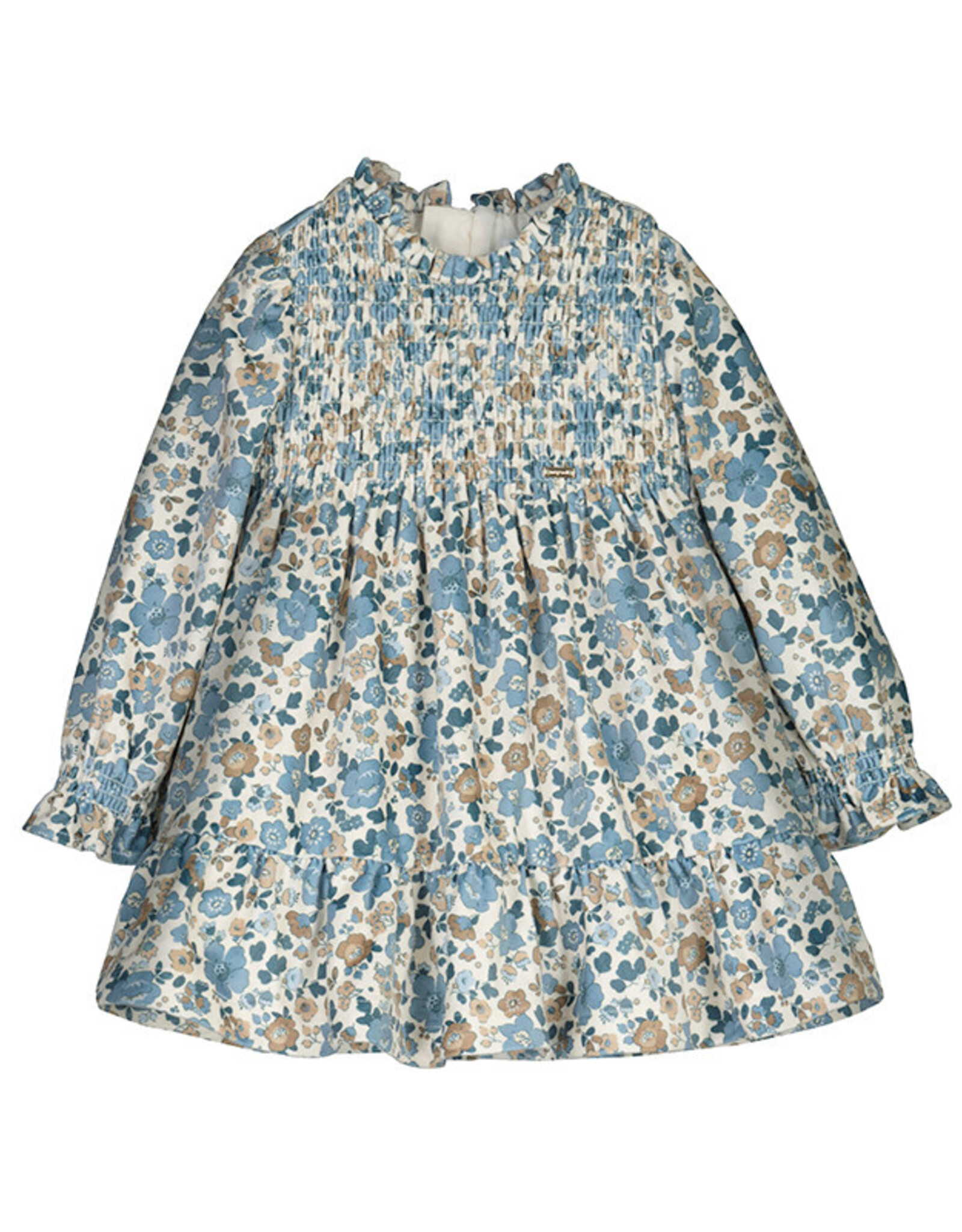 Blue bell Printed Velvet Dress