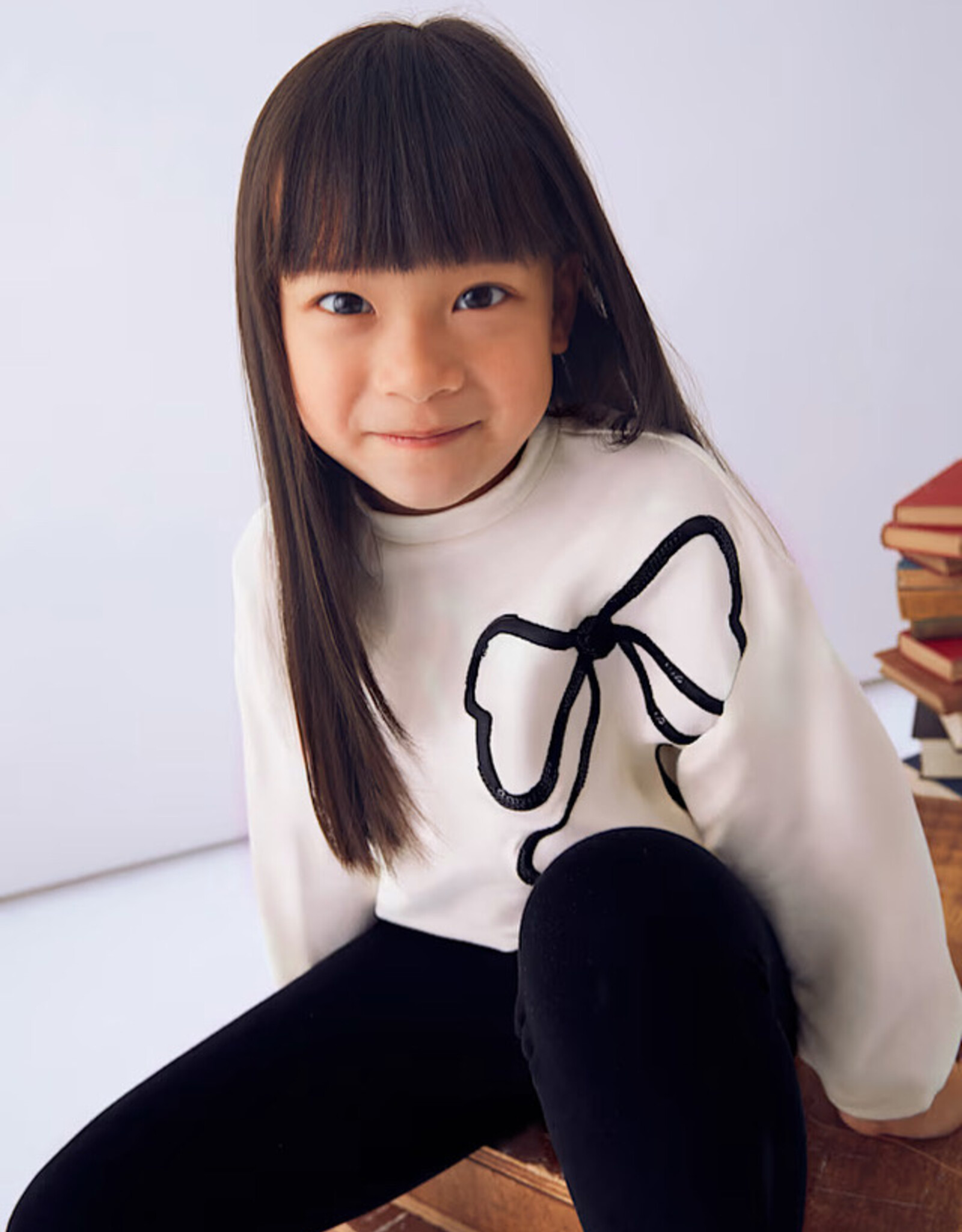 Bow Sweatshirt & Leggings Set