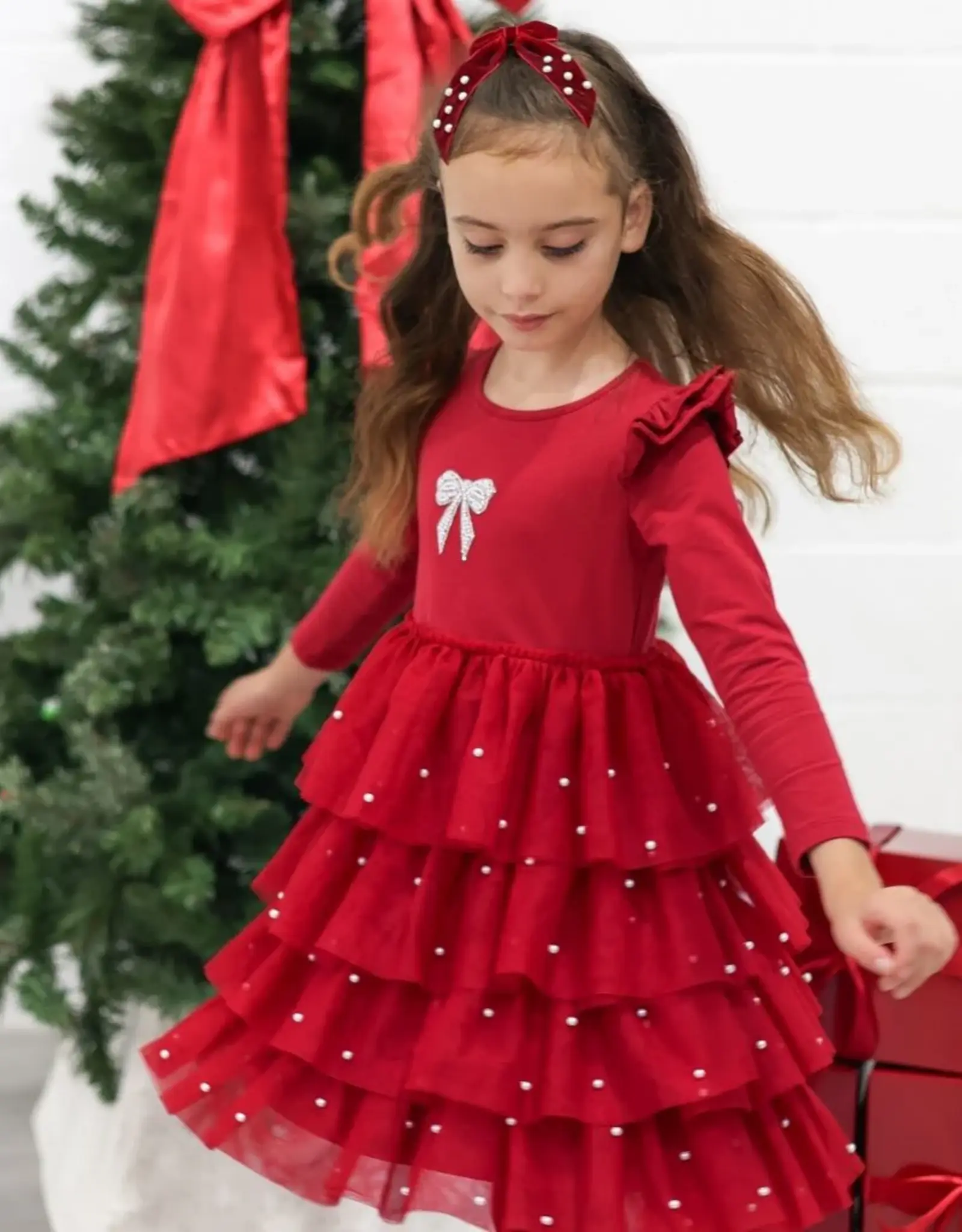 Christmas Pearl Tutu Dress