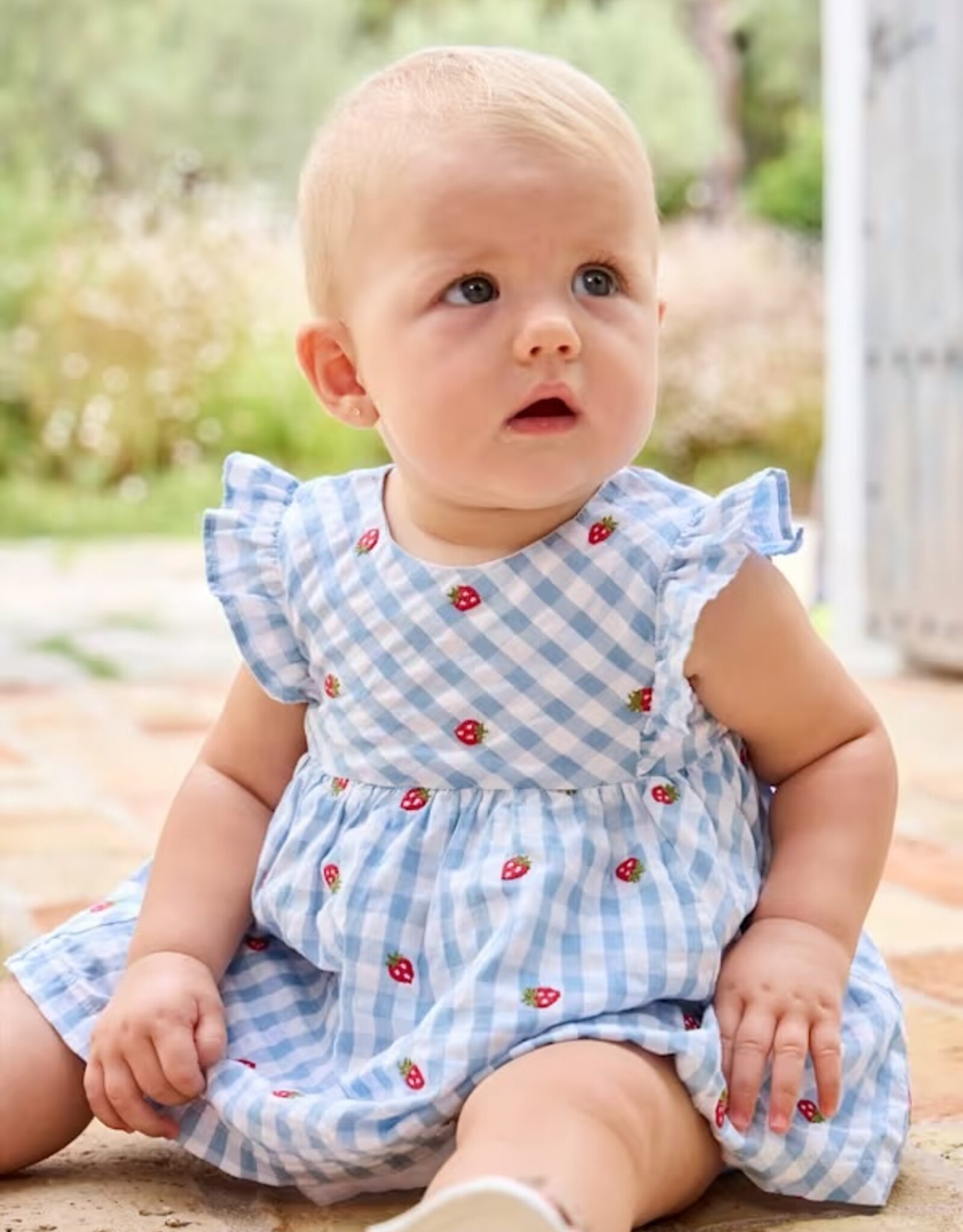Gingham Strawberry Dress