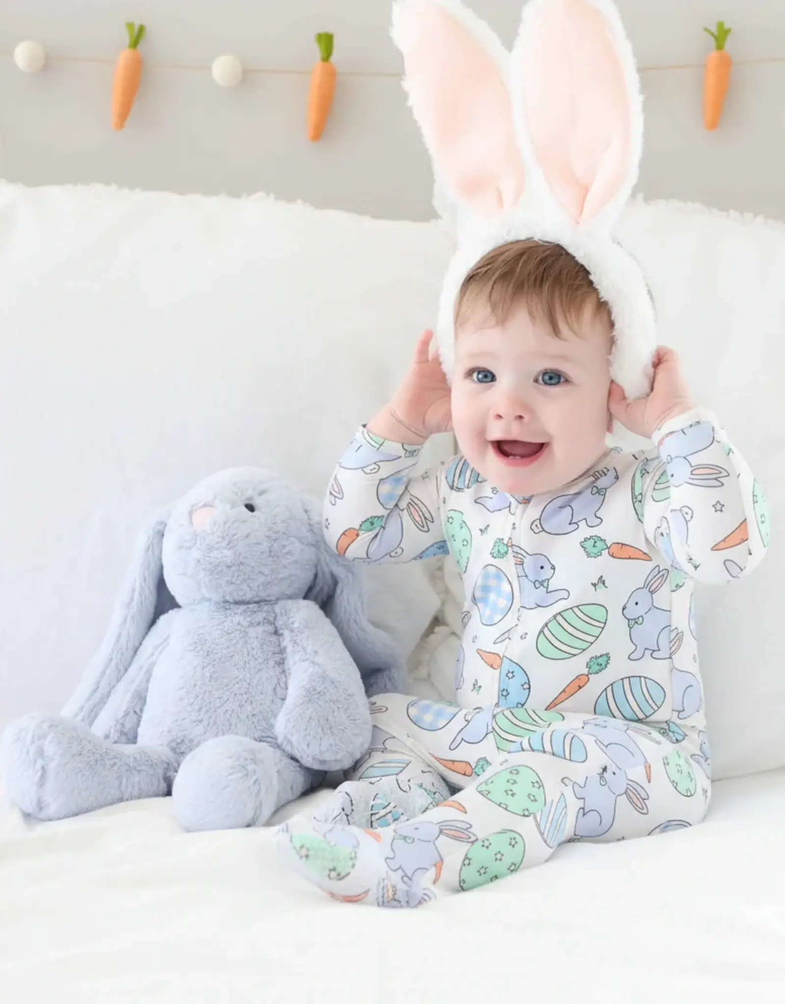 Caden Lane Hoppy Spring Blue Footie