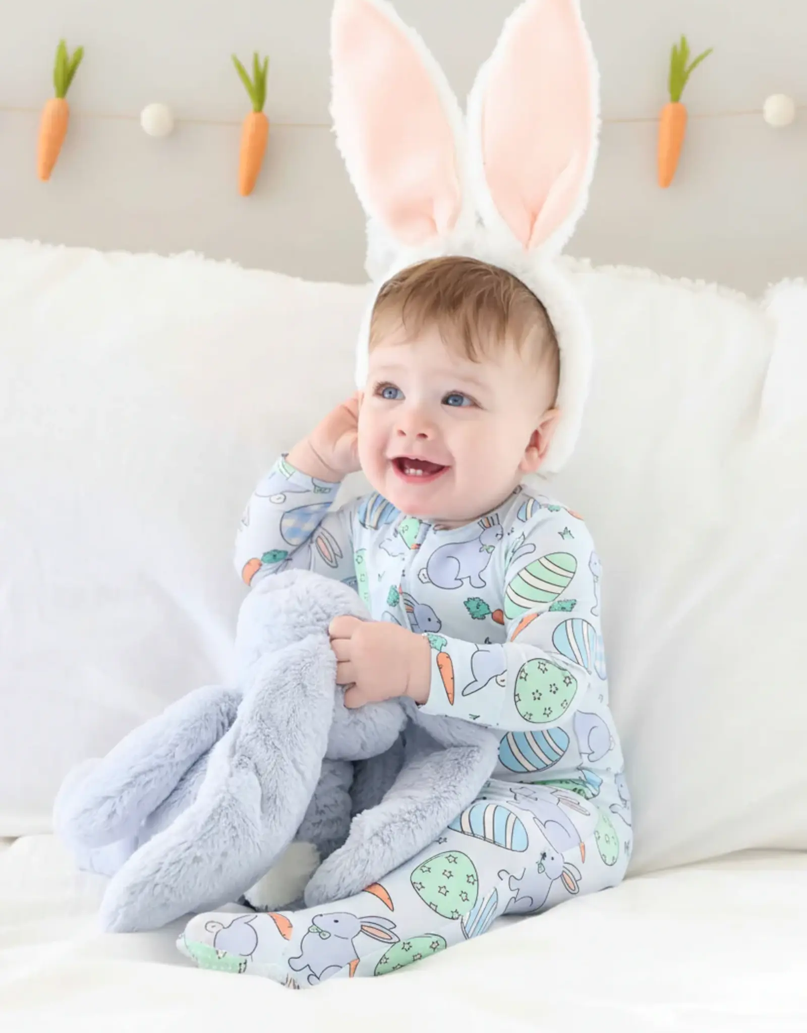 Caden Lane Hoppy Spring Blue Footie