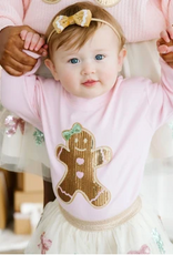 Gingerbread Velvet Bow Baby Headband