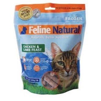 Feline Natural Feline Natural Frozen Chicken and Lamb Feast Raw Cat Food, 1 LB