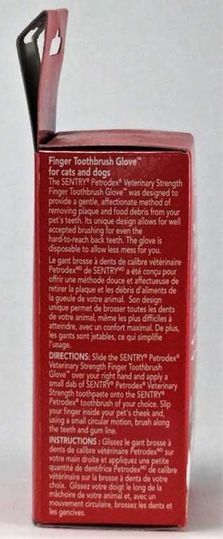 Sentry Pet Care Sentry Petrodex Dog & Cat Finger Toothbrush Glove, 5-count By Sentry