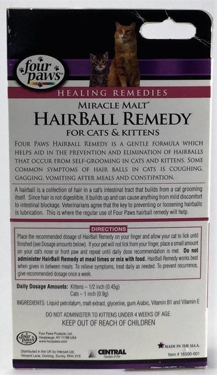Four Paws Four Paws Miracle Malt Hairball Remedy for Cats and Kittens