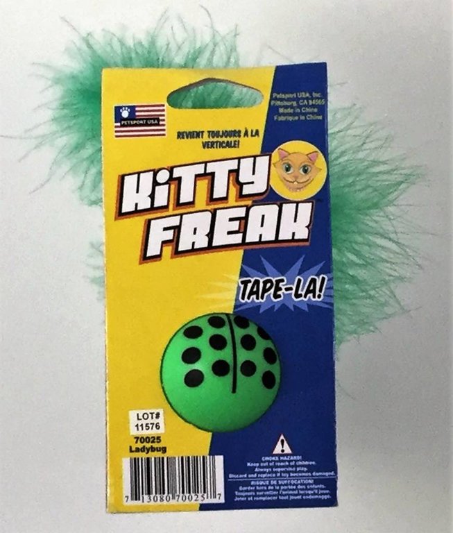 Petsport Petsport Kitty Freak Green Ladybug Cat Toy