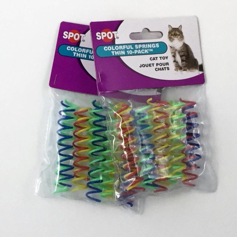 Spot Spot Colorful Thin Springs Cat Toy