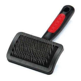 Paw Print Universal Curved Slicker Brush