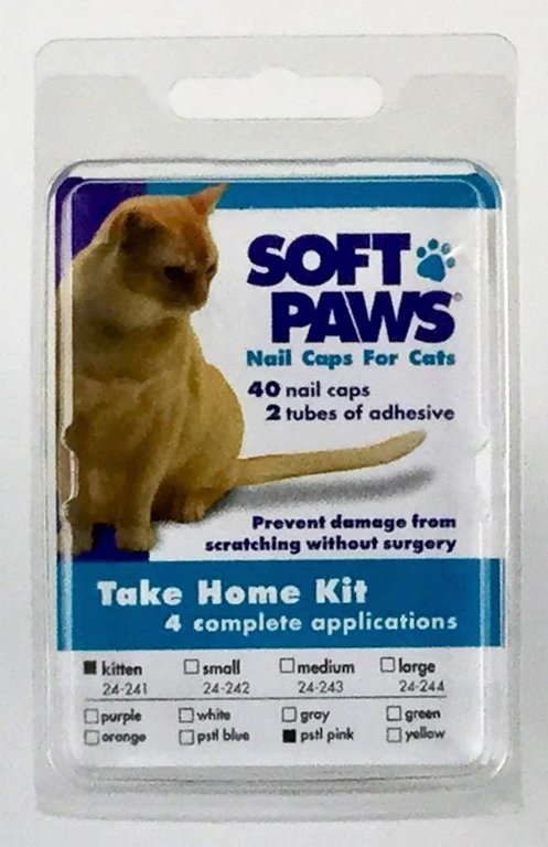 Soft Paws Soft Paws Nail Caps For Kitten Pstl Pink