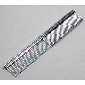 PawPrint Flatback Etched Grooming Comb 5 inch