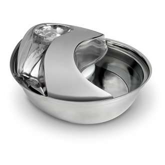 Pioneer Pet Products Stainless Steel Drinking Fountain - Raindrop Design 96oz Pioneer Pet Products Stainless Steel Drinking Fountain - Raindrop Design 96oz