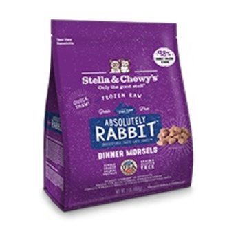 Stella & Chewy's Stella & Chewy's Absolutely Rabbit Dinner Raw Cat Food Morsels, 1.25 LB Stella & Chewy's Stella & Chewy's Absolutely Rabbit Dinner Raw Cat Food Morsels, 1.25 LB