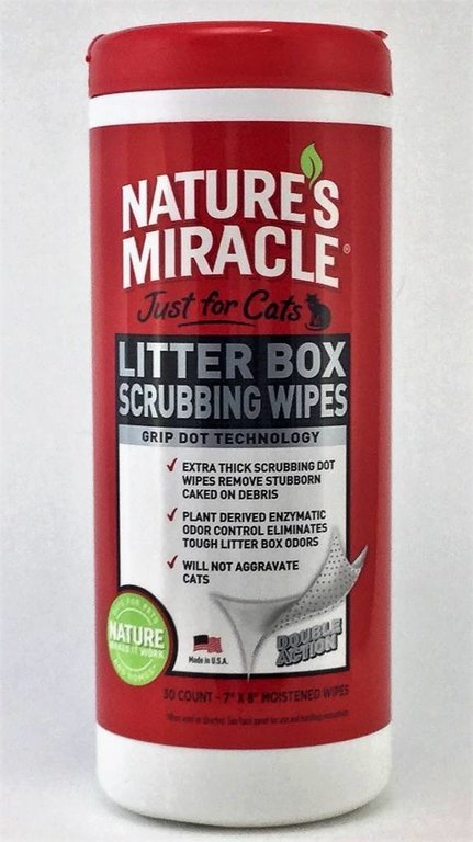 Nature's Miracle Nature's Miracle Just For Cats Litter Box Scrubbing Wipes