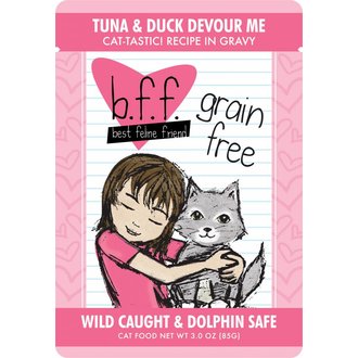 BFF BFF Tuna & Duck Devour Me Recipe in Gravy Grain-Free Cat Food 3-oz Pouch BFF BFF Tuna & Duck Devour Me Recipe in Gravy Grain-Free Cat Food 3-oz Pouch