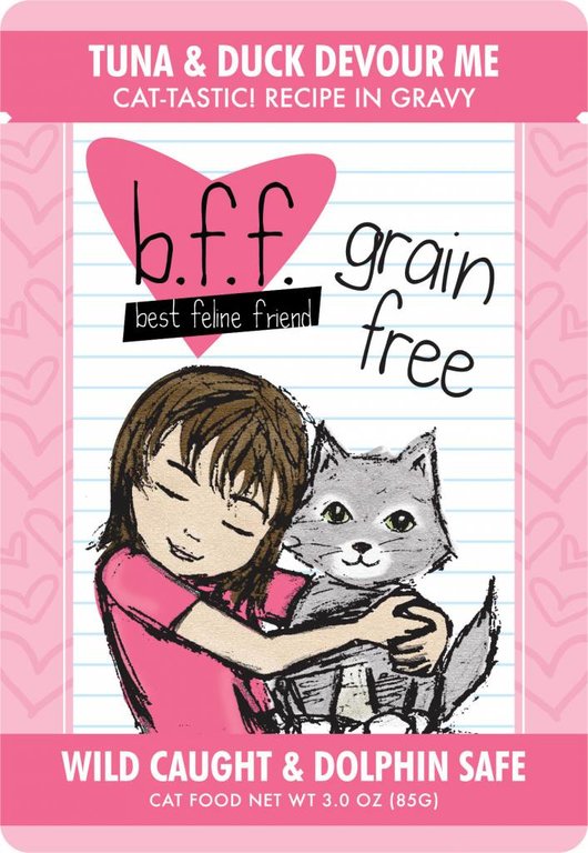 BFF BFF Tuna & Duck Devour Me Recipe in Gravy Grain-Free Cat Food 3-oz Pouch