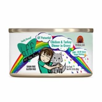 BFF BFF Oh My Gravy! QT Patootie! Chicken & Turkey Grain-Free Canned Cat Food BFF BFF Oh My Gravy! QT Patootie! Chicken & Turkey Grain-Free Canned Cat Food