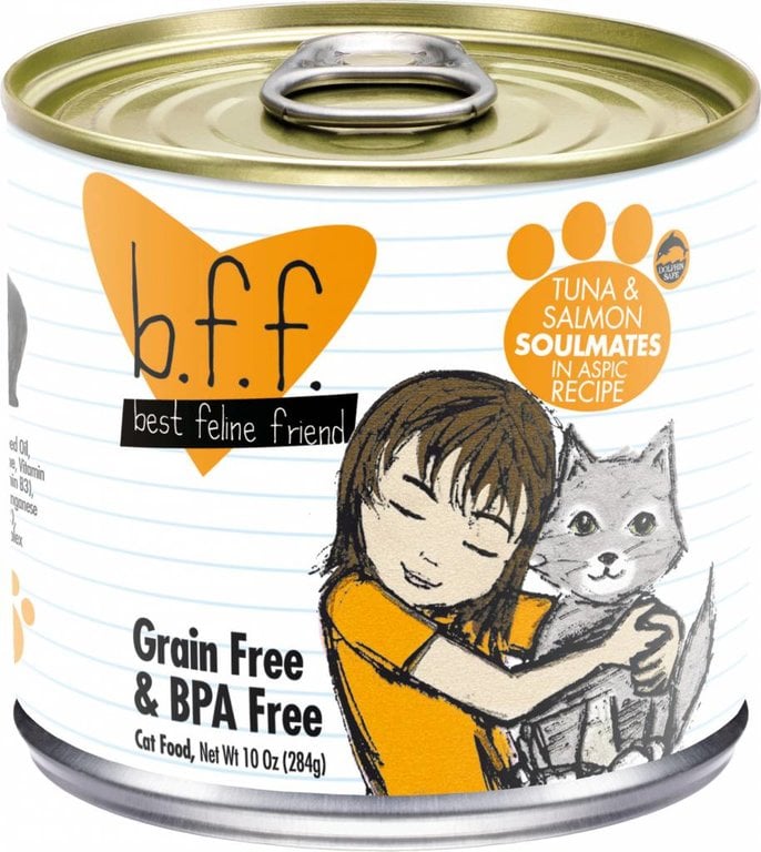 BFF BFF Tuna & Salmon Soulmates Dinner in Aspic Gelee Canned Cat Food