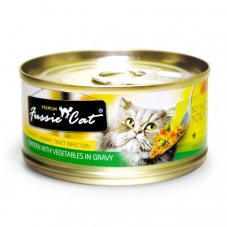 Fussie Cat Fussie Cat Super Premium Chicken & Vegetables Formula Grain-Free Canned Cat Food  2.8 oz