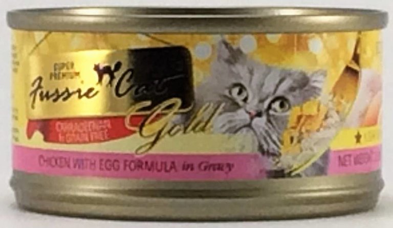 Fussie Cat Fussie Cat Super Premium Chicken with Egg Formula Grain-Free Canned Cat Food  2.8 oz