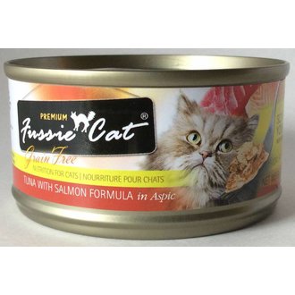 Fussie Cat Fussie Cat Premium Tuna with Salmon Formula in Aspic Grain-Free Canned Cat Food - 2.8 oz