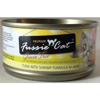 Fussie Cat Fussie Cat Premium Tuna with Shrimp Formula in Aspic Grain-Free Canned Cat Food - 2.8 oz