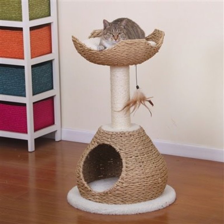 PetPals Group Woven Paper Rope Walk Up Furniture for Cats