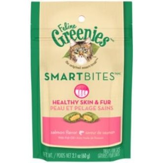 Greenies Greenies Feline SmartBites Healthy Skin & Fur Salmon Flavor Cat Treats