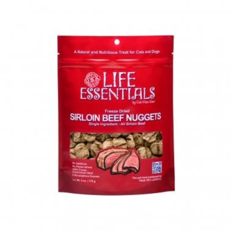 Cat Man Doo Cat Man Doo Life Essentials Freeze-Dried Sirloin Beef Nugget Treats 6 oz