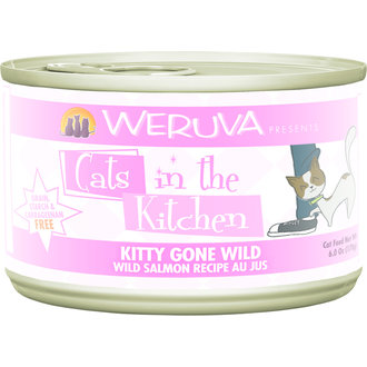 Weruva Weruva Cats in the Kitchen Kitty Gone Wild Salmon Au Jus Grain-Free Recipe 3.2 oz Canned Cat Food