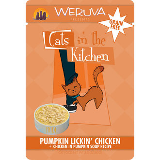 Weruva Weruva Cats in the Kitchen Pumpkin Lickin' Chicken in Soup Recipe Grain-Free Cat Food 3-oz Pouch