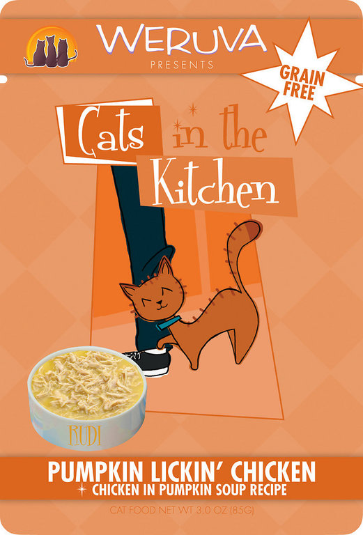 Weruva Weruva Cats in the Kitchen Pumpkin Lickin' Chicken in Soup Recipe Grain-Free Cat Food 3-oz Pouch