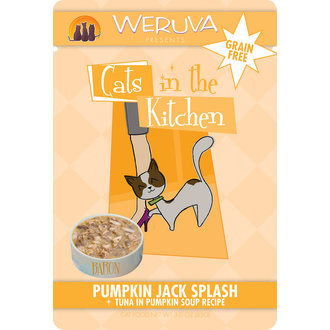 Weruva Weruva Cats in the Kitchen Pumpkin Jack Splash Tuna Pumpkin in Soup Recipe Grain-Free Cat Food 3-oz Pouch