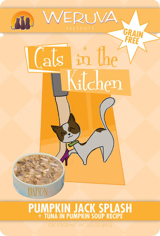 Weruva Weruva Cats in the Kitchen Pumpkin Jack Splash Tuna Pumpkin in Soup Recipe Grain-Free Cat Food 3-oz Pouch