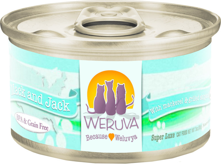 Weruva Weruva Mack & Jack with Mackerel & Grilled Skipjack Grain-Free Canned Cat Food