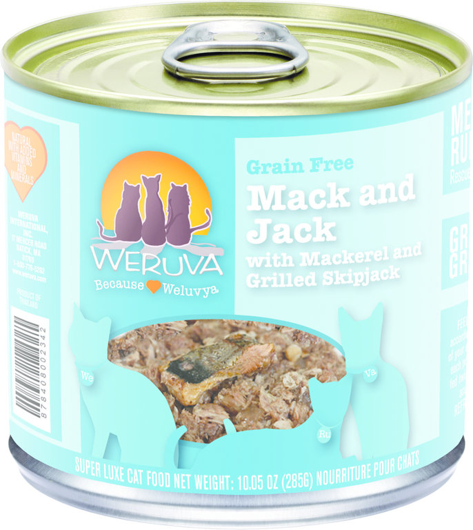 Weruva Weruva Mack & Jack with Mackerel & Grilled Skipjack Grain-Free Canned Cat Food
