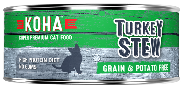 Koha Koha Grain-Free Stew, Turkey , Canned Cat Food - 5.5 oz