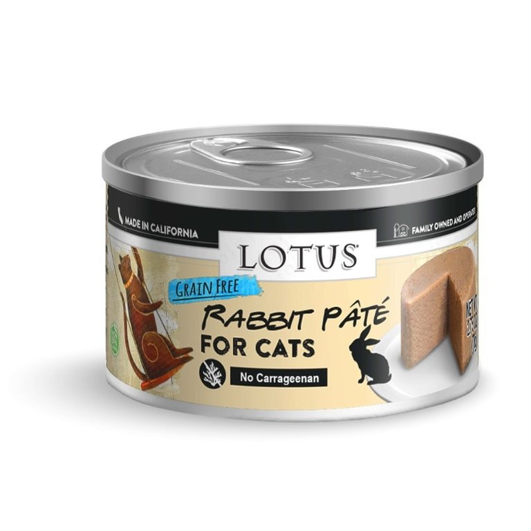 Lotus Lotus Rabbit Pate Grain-Free Canned Cat Food