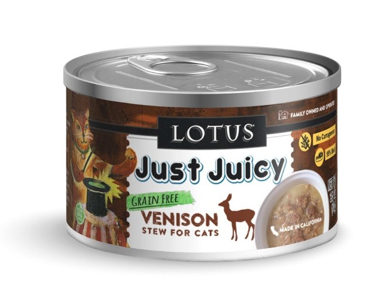 Lotus Lotus Just Juicy Venison Stew Grain-Free Canned Cat Food