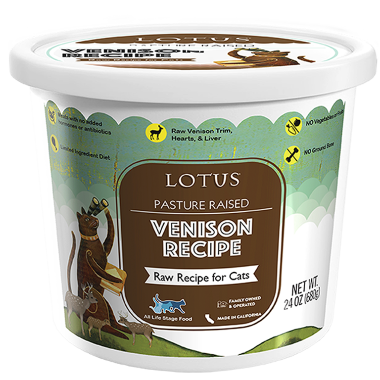 Lotus Lotus Cat Frozen Raw Venison 16z