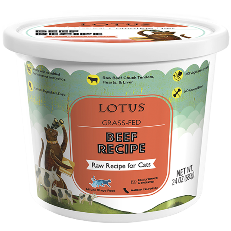 Lotus Lotus Cat Frozen Raw Beef 16z