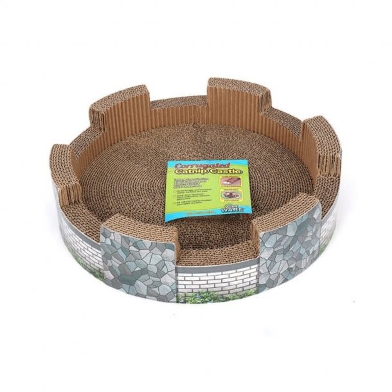 Ware Manufacturing Corrugated Cardboard Catnip Castle Bed