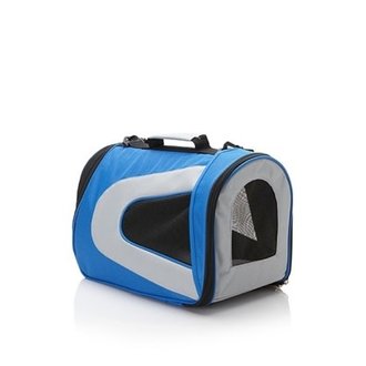 Pet Life Pet Life  Blue and Black Sporty Carrier Medium